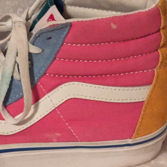 Classic Vans SK 8-HI Colorblock Skateboard Shoes Size 7.5 - Picture 5 of 12